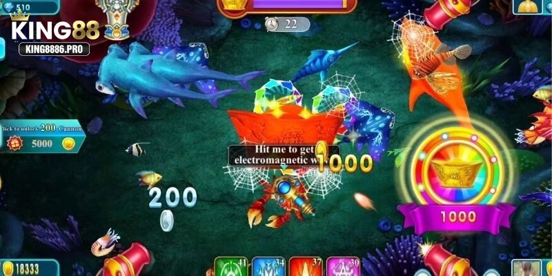 Bí kíp bắn cá tiểu tiên cá với boss khủng